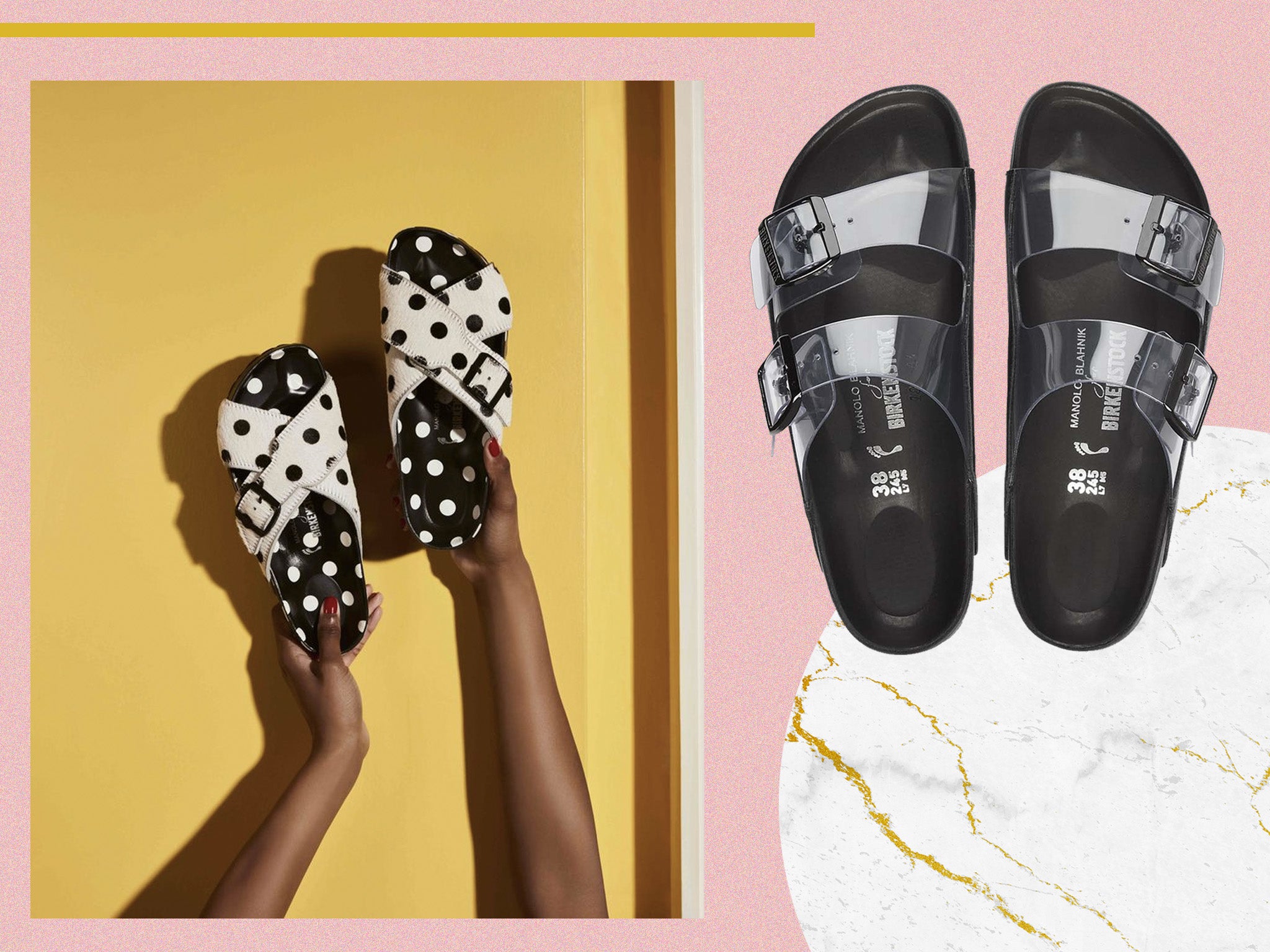 Polka sales dot birkenstocks